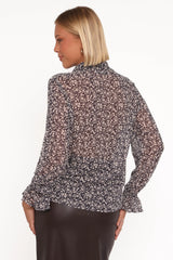 Eveline Top - Nocturnal Garden
