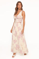 Tinsley Maxi Skirt - Lavender Floral