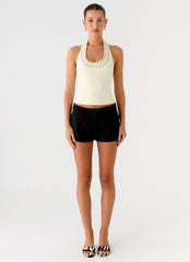 Scarla Halter Top - Yellow