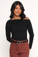 Cer Knit Top - Black