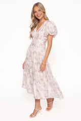 Jocelyn Maxi Dress - Ivory/Pink Floral