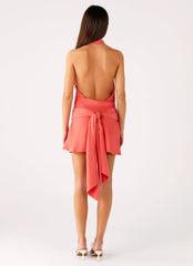 Kenzie Mini Dress - Coral