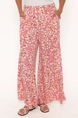Lessie Pants - Pink Floral