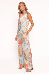 Charly Wide Leg Pant - Bel Air Rose