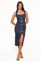 Slater Midi Dress - Denim