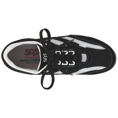 Women's Tour Mesh Lace Up Sneaker in Black / Silver