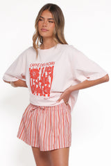 Caffe Dei Fiori Tee - Pink