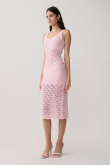 Atlantis Crochet Knit Top - Baby Pink