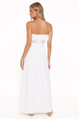 Gilbert Strapless Maxi Dress - White