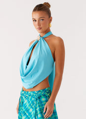 Worldly Top - Turquoise
