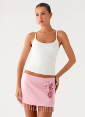 Heavenward Mini Skirt - Pink