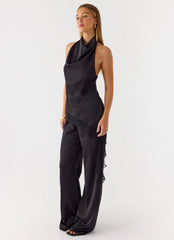Emilee Cowl Top - Black