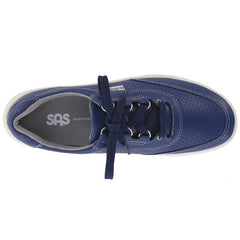 Women's Sporty Lux Lace Up Sneaker in Blue Perf