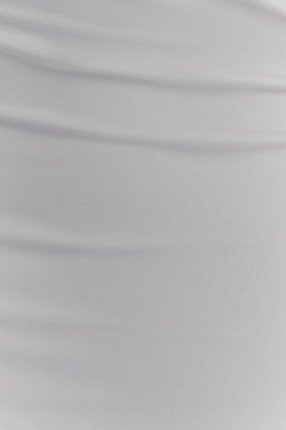 Lottie Slinky Maxi Dress With Split - White