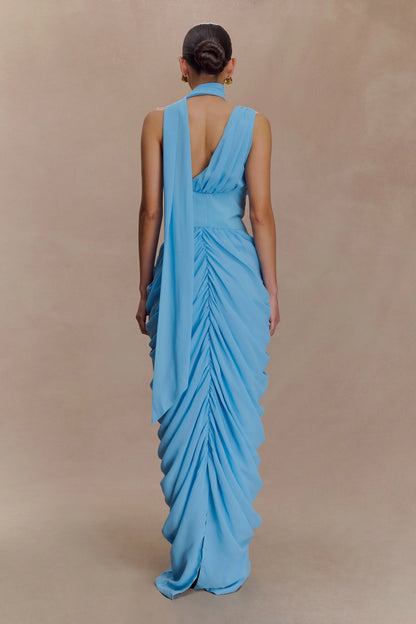 Alex Chiffon Maxi Dress - Blue