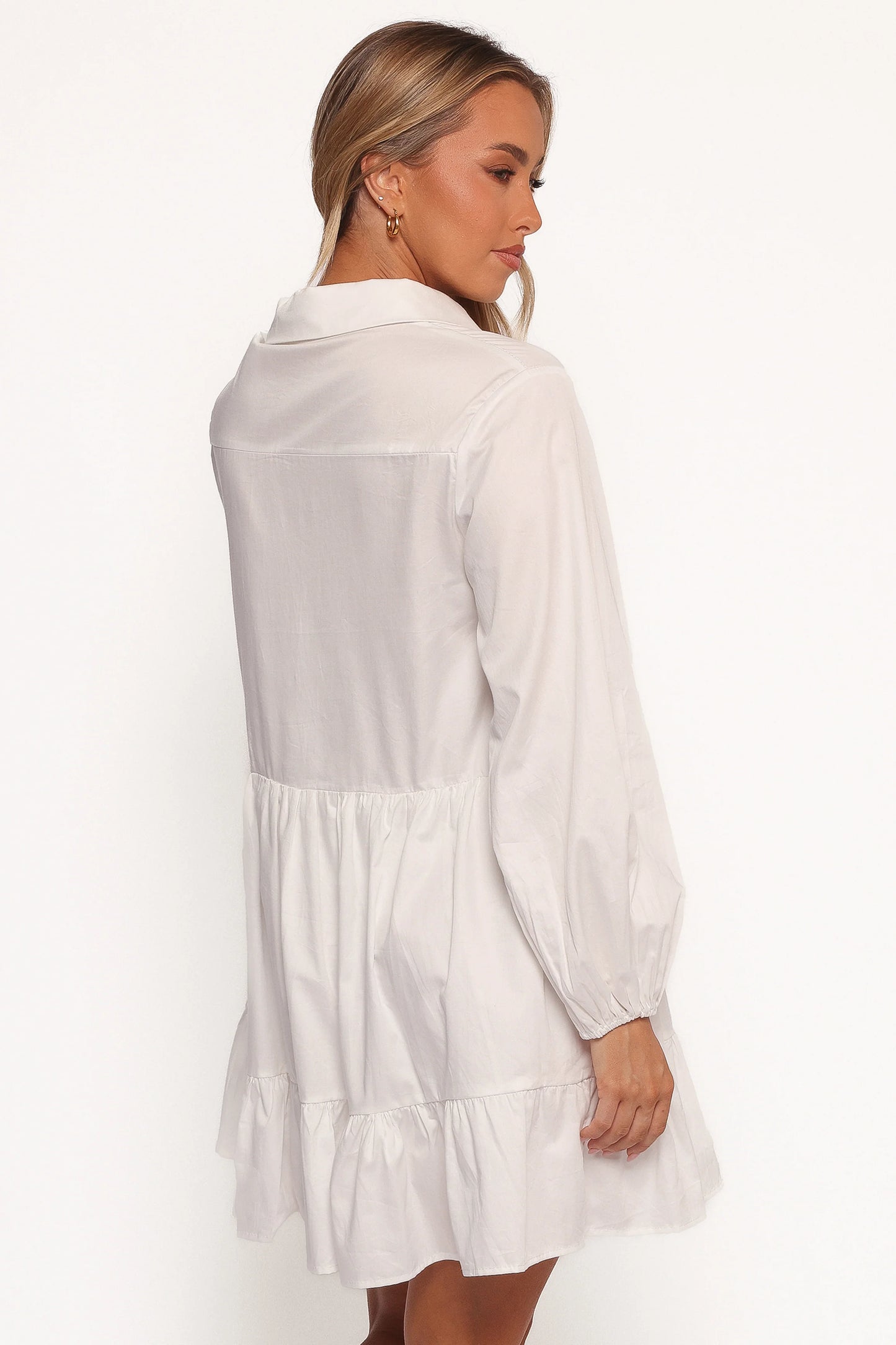 Carlotta Long Sleeve Mini Dress - White