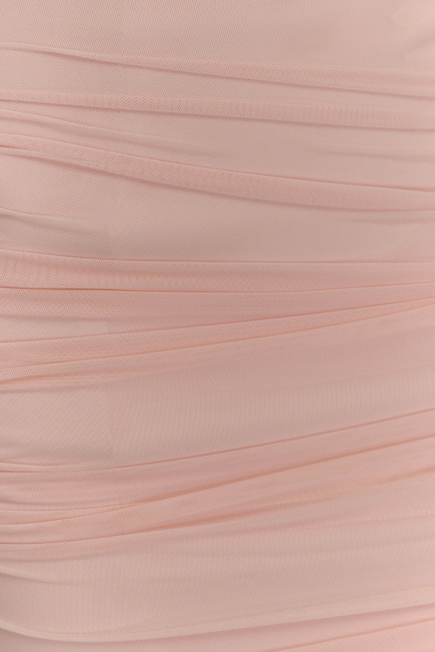 Jianna Strapless Mesh Mini Dress - Powder Pink