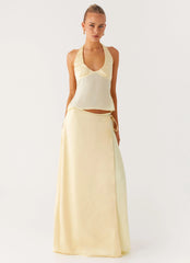 Pollie Halter Top - Yellow