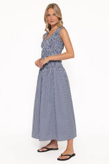 Kirrilee Maxi Dress - Blue Stripe