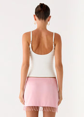 Heavenward Mini Skirt - Pink