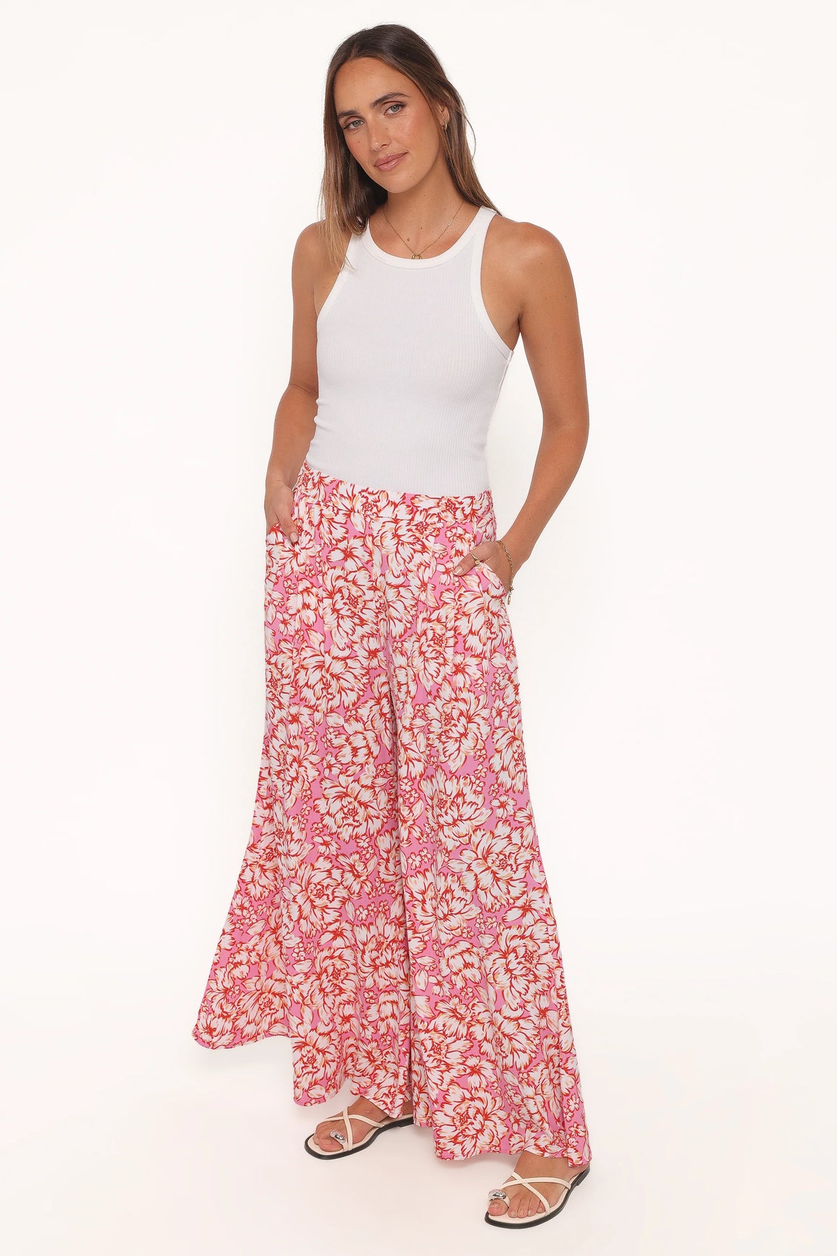 Lessie Pants - Pink Floral