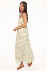 Brea Maxi Dress - Green Stripe