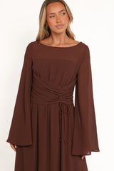 Samara Maxi Dress - Brown