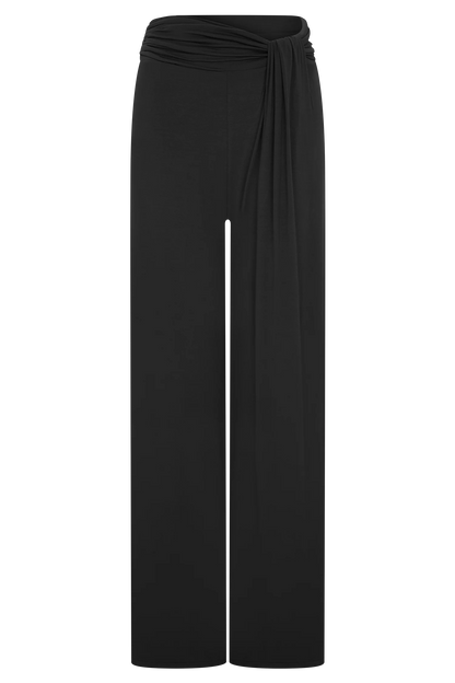 Ramona Modal Straight Leg Pant - Black