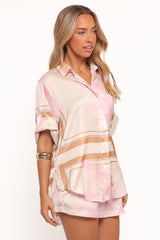 Lara Shirt - Pink Print