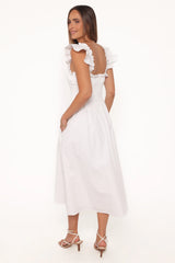 Bronte Midi Dress - White
