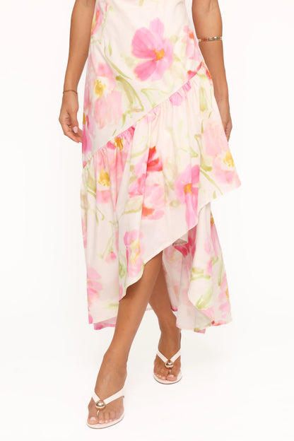 Zula Maxi Dress - Pink Garden Floral