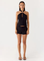 Odetta Halter Top - Black