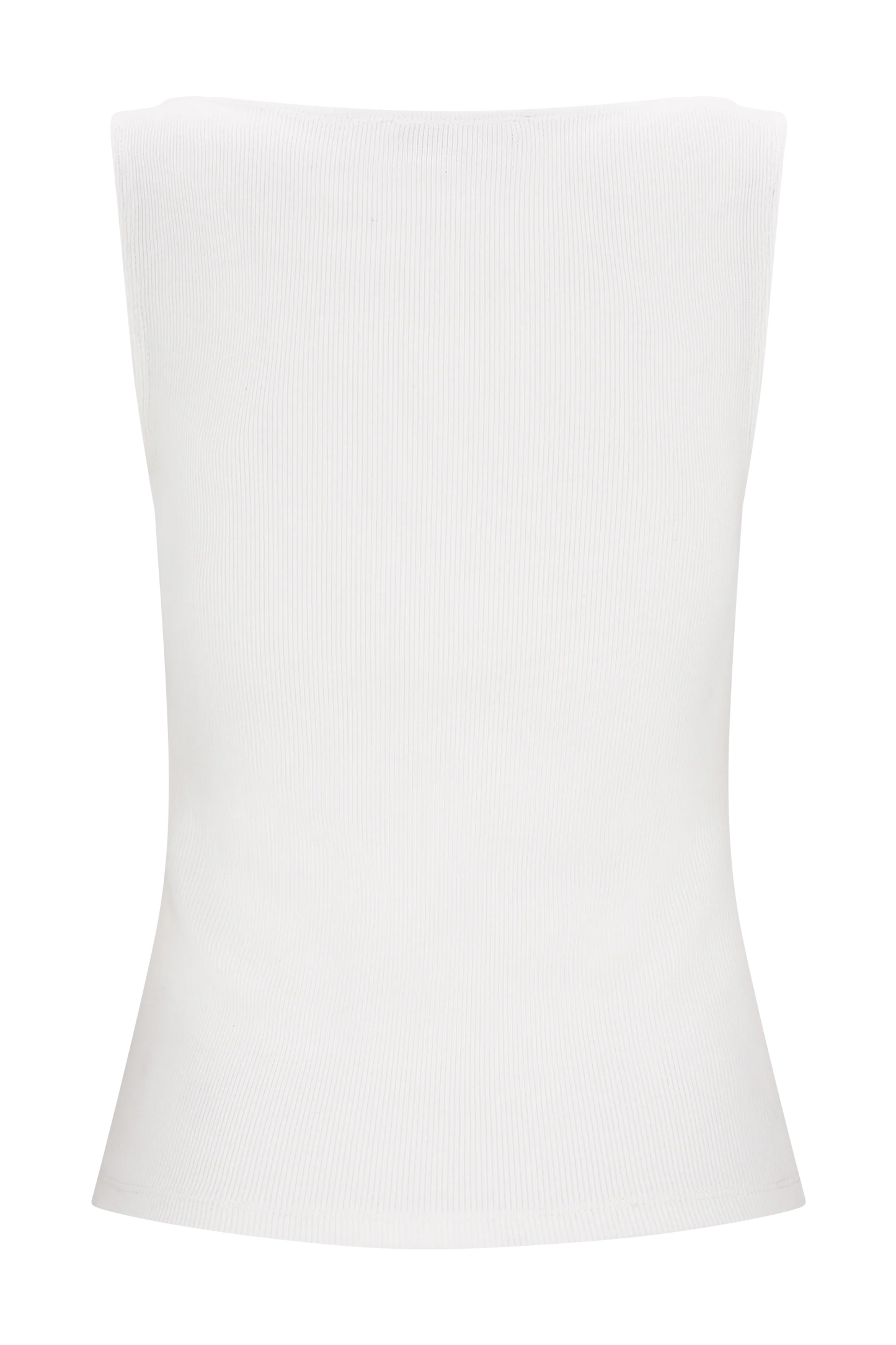 Coraline Panelled Sleeveless Top - White