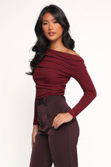 Cer Knit Top - Cherry Chocolate