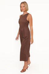 Ester Jumpsuit - Chocolate