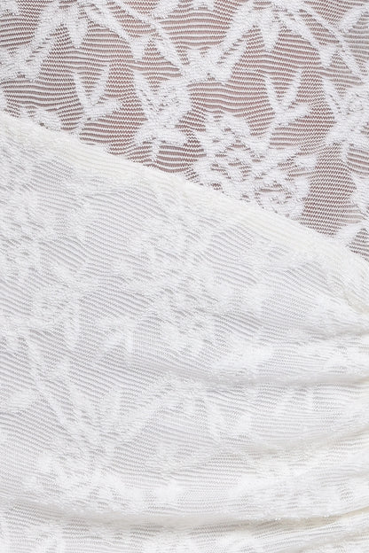 Pascha Off Shoulder Lace Maxi Dress - White