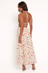 Wilder Halterneck Maxi Dress - Pink Floral