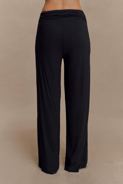 Ramona Modal Straight Leg Pant - Black