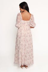 Sonnet Maxi Dress - Pink Floral