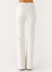 Aldo Bootleg Jeans - White