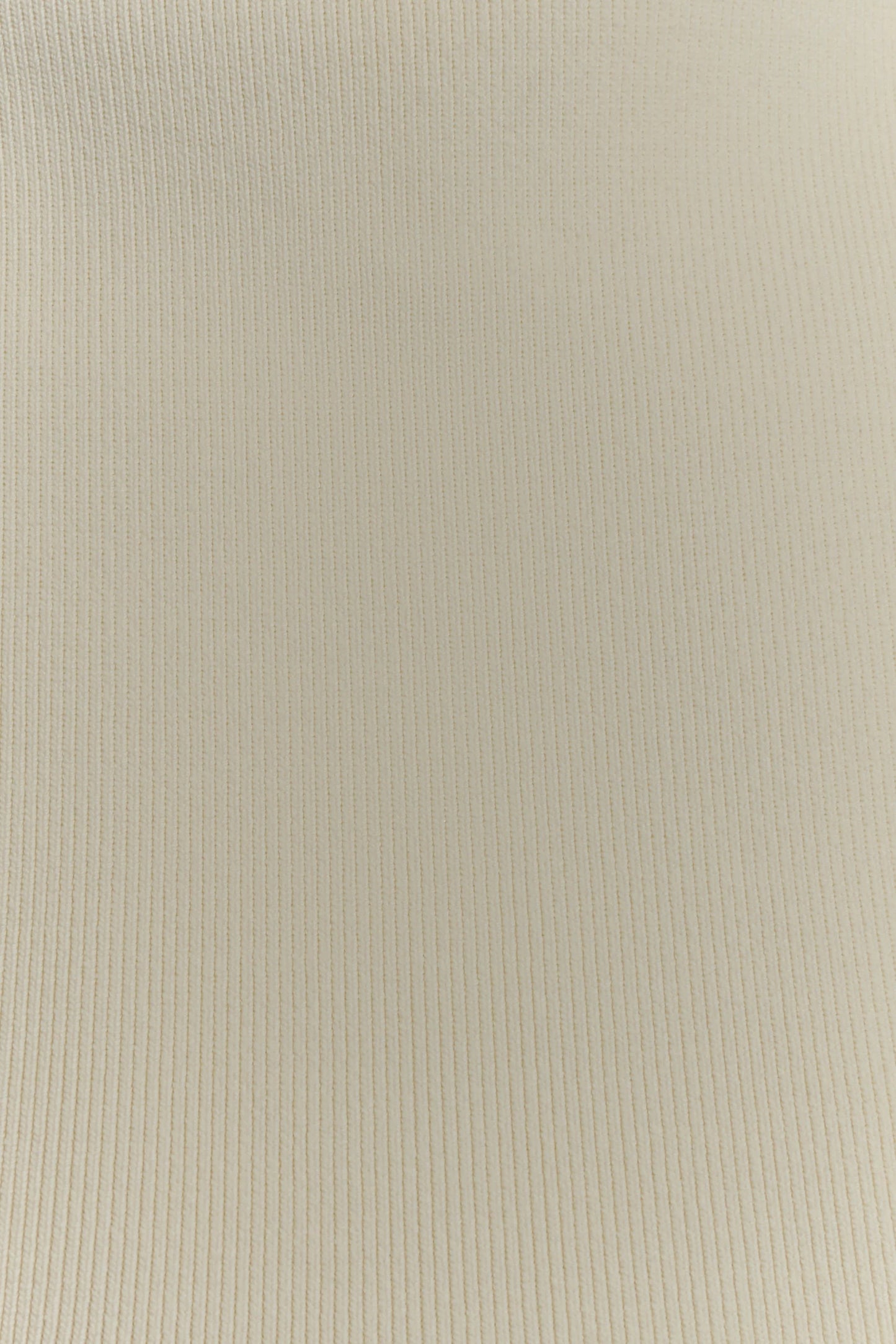 Romaine High Neck Bandage Knit Top - Ivory
