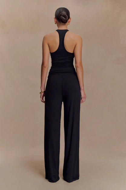 Ramona Modal Straight Leg Pant - Black
