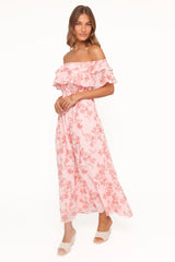 Majesty Maxi Dress - Rose Pink Floral