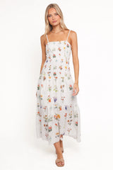 Brooks Maxi Dress - White Floral