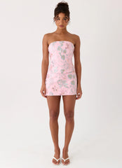 Solaire Low Rise Mini Skirt - Pink
