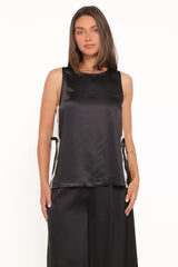 Coleman Side Slit Top - Black