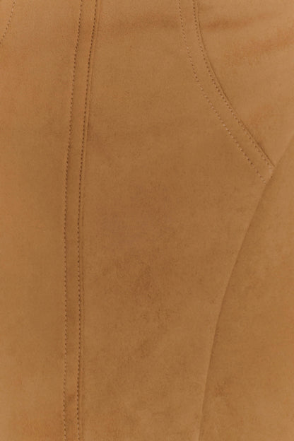Andy Faux Suede Mini Dress - Camel